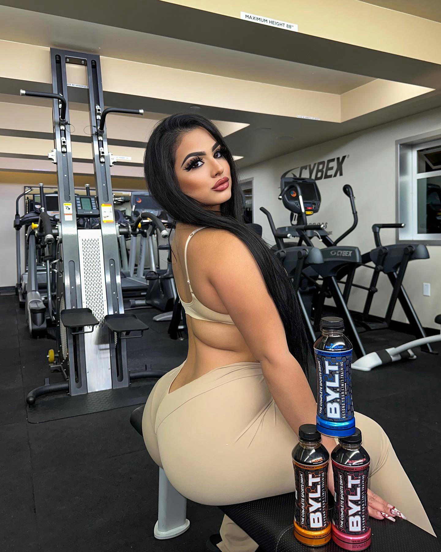 image  1 NADIA KHAR - Recently tried out #drinkbylt at the gym